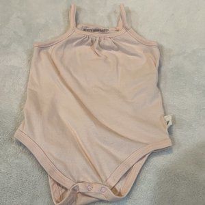 New Burts Bees Baby Pinke Tank Top - One Piece Size 9-12 Months!